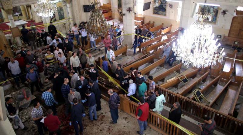 Atentado en iglesias de Egipto provoca 43 muertos